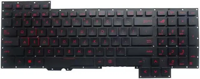 Alt view image 2 of 5 - Keyboard for ASUS ROG G751J G751 G751JY G751JT G751JM GFX71 Black US Laptop