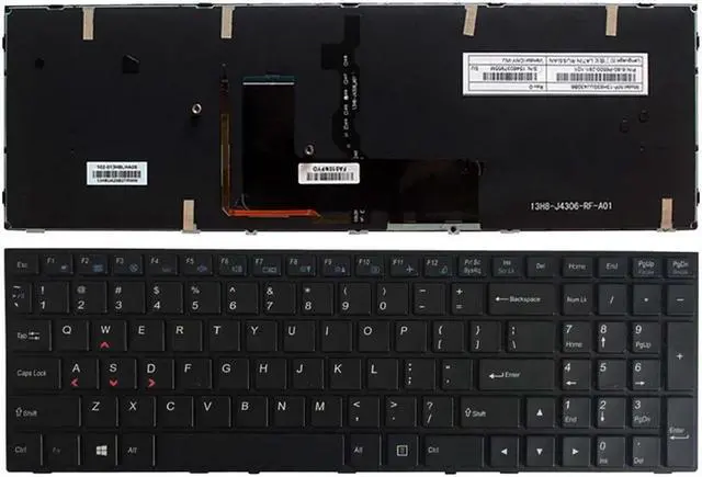 Main image of Keyboard for CLEVO P650 P651 P650SA P650SE P651SG Backlight US Laptop