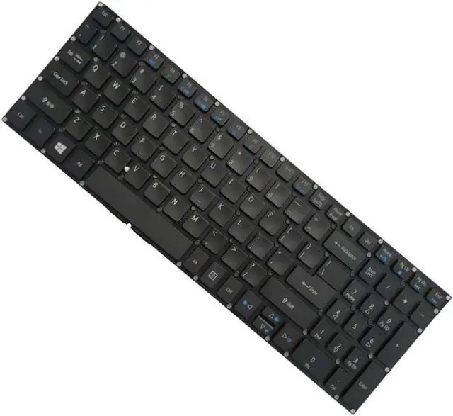 Alt view image 3 of 5 - US Keyboard for Acer Aspire R5-571 R5-571T N16P2 Backlit Laptop Black
