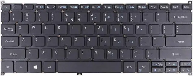 Alt view image 2 of 5 - Keyboard for Acer aspire R14 R5-471T R5-431T R7-372T BLACK (Backlit WIN8 US