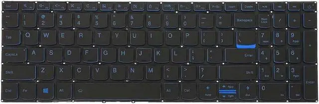 Alt view image 2 of 4 - Keyboard for Lenovo IDEapad L340 L340-15IRH L340-17IRH Blue Backlit US Laptop