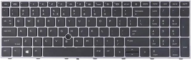 Alt view image 2 of 5 - US Keyboard for HP ZBook 17 G7 with Point Backlit US Laptop