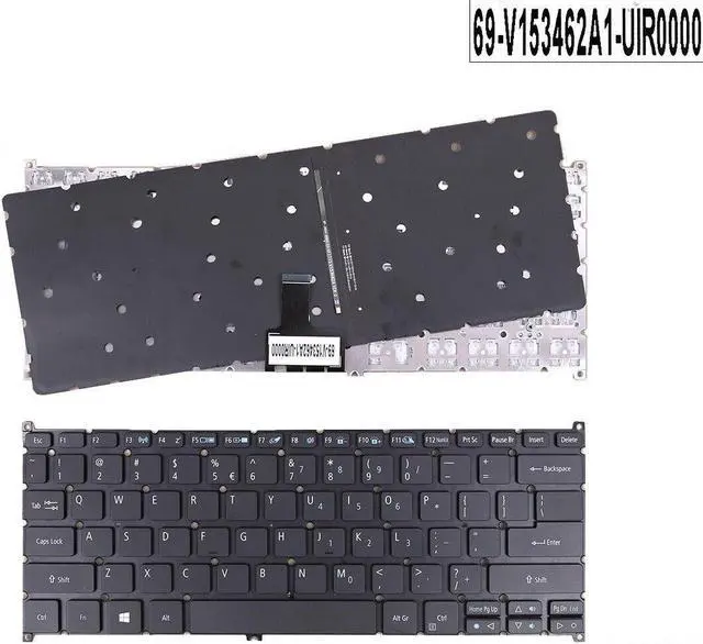 Main image of Keyboard for Acer aspire R14 R5-471T R5-431T R7-372T BLACK (Backlit WIN8 US