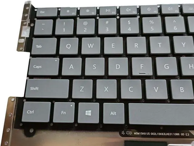 Alt view image 2 of 5 - US Keyboard for Microsoft Surface 1769 1782 US Gray color Laptop