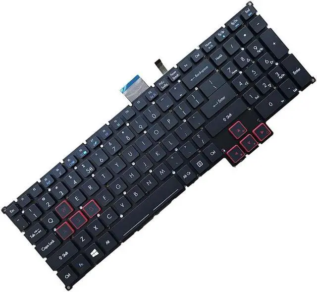 Alt view image 3 of 5 - US Keyboard for Acer Predator17 15 G9 791 G9 791G G9 591 G9 591G G9 591R Backlit