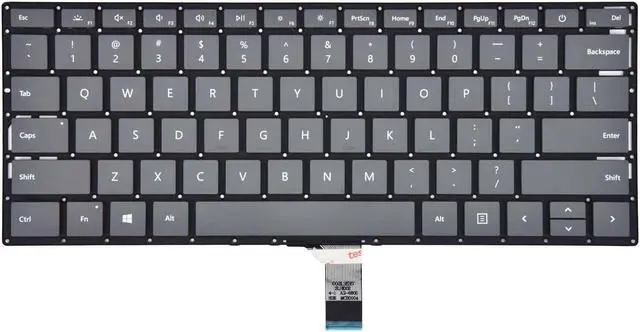 Alt view image 2 of 5 - Laptop Keyboard for Microsoft Surface Laptop 3 1867 1868 1872 1873 Gray color  US