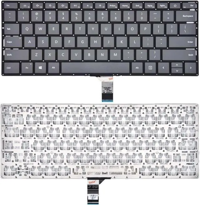 Main image of Laptop Keyboard for Microsoft Surface Laptop 3 1867 1868 1872 1873 Gray color  US