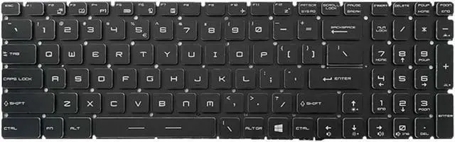 Alt view image 2 of 5 - Keyboard for MSI GL65 GL63M MS-16JB/16P5/16H8/16k2/16U7/16K4 7RFX US Backlit