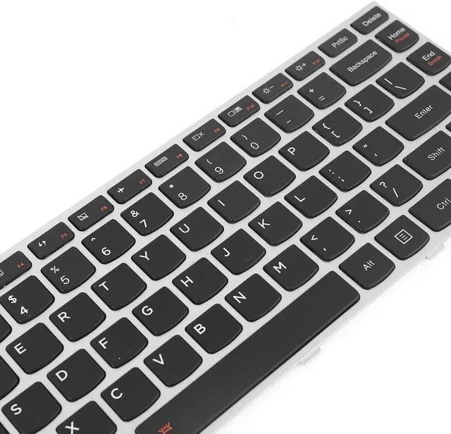 Alt view image 2 of 5 - Keyboard for LENOVO G40-70 Flex 2 14 Silver FRAME BLACK(Backlit Win8 US)