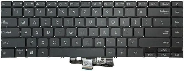 Alt view image 2 of 5 - Keyboard for ASUS Zenbook 14 Q408 Q408U Q408UG Q407 Q407I Q407IQ US Backlit