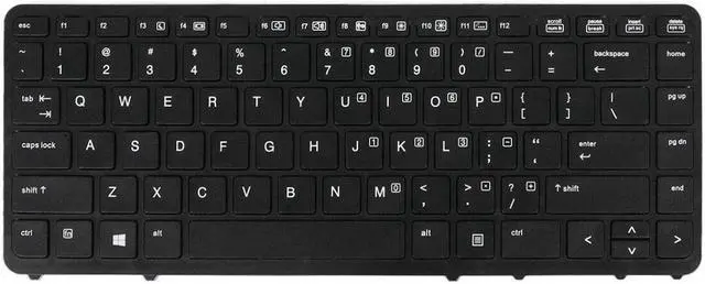 Alt view image 2 of 5 - Keyboard for HP EliteBook 840 G1 850 G1 BLACK FRAME NO Point stick  US