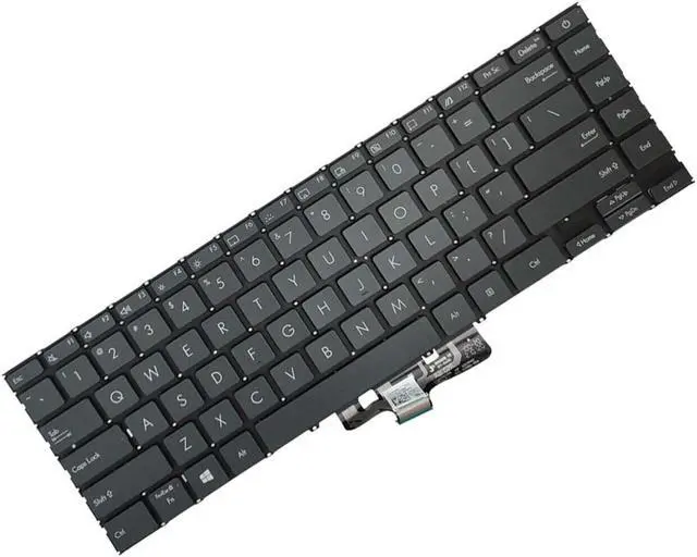 Alt view image 3 of 5 - Keyboard for ASUS Zenbook 14 Q408 Q408U Q408UG Q407 Q407I Q407IQ US Backlit