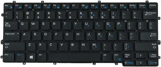 Alt view image 2 of 5 - Keyboard for Dell LatituDE 7370 E7370 BLACK(Without FRAME Backlit WIN8)US