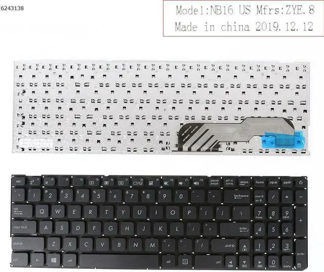 Main image of Replacement Keyboard for ASUS X541 BLACK(without FRAME)Win8 US Layout