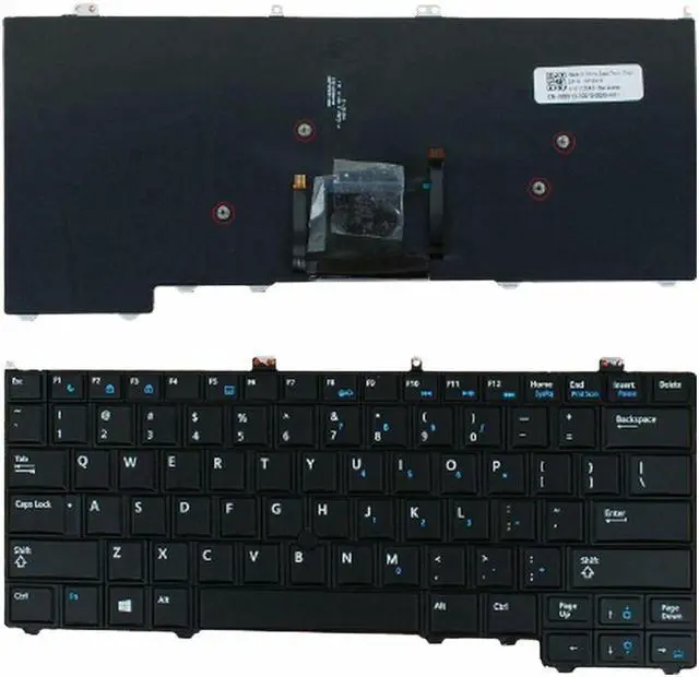 Main image of Keyboard for DELL LatituDE E7440 E7420 E7240 BLACK WithPoint Backlit 1812X13 US