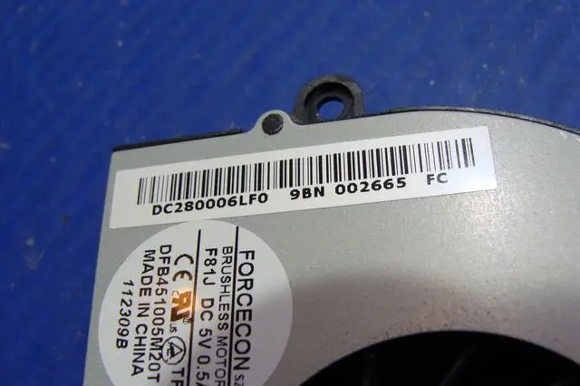 Alt view image 2 of 5 - Cpu cooling fan for Acer Aspire 5532-5535 15.6 inches DC280006LF0