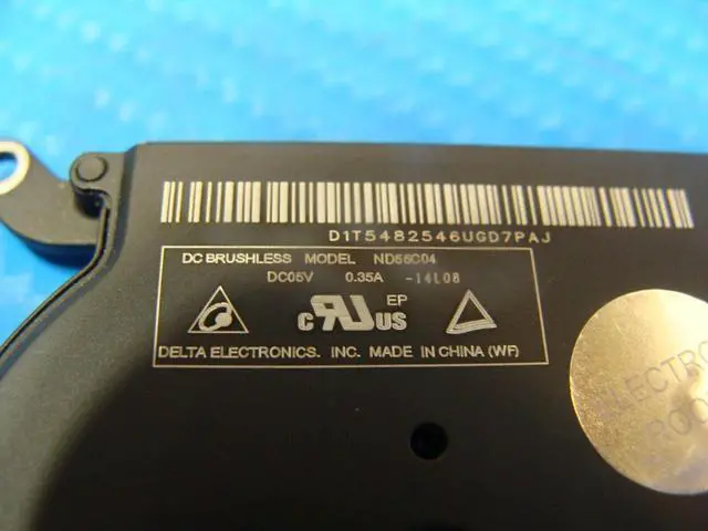 Alt view image 3 of 5 - Cpu cooling fan for Air A1466 MJVE2LL/A MJVG2LL/A Early 2015 13 inches 923-00507