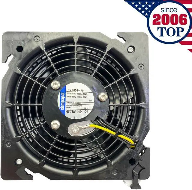 Alt view image 2 of 5 - Cpu cooling fan for  DV4650-470 Axial 230VAC 120/110mA 120*120*38MM Cabinet