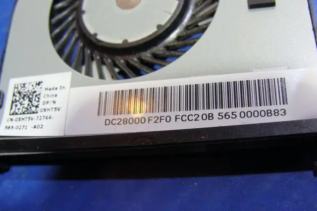 Alt view image 2 of 5 - Cpu cooling fan for Dell XPS 13 9343 13.3 inches XHT5V DC28000F2F0 #1