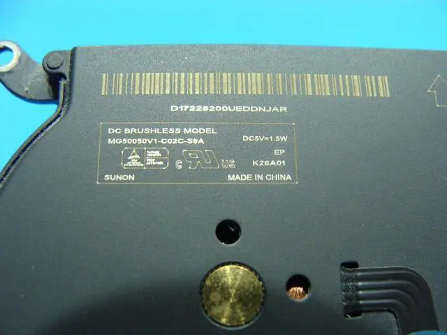 Alt view image 3 of 5 - Cpu cooling fan for Air A1466 13 inches 2012 MD846LL/A 922-9643