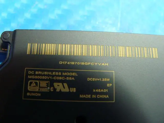 Alt view image 3 of 5 - Cpu cooling fan for Air A1465 11 inches 2014 MD711LL/B MD712LL/B Assembly 923-0433