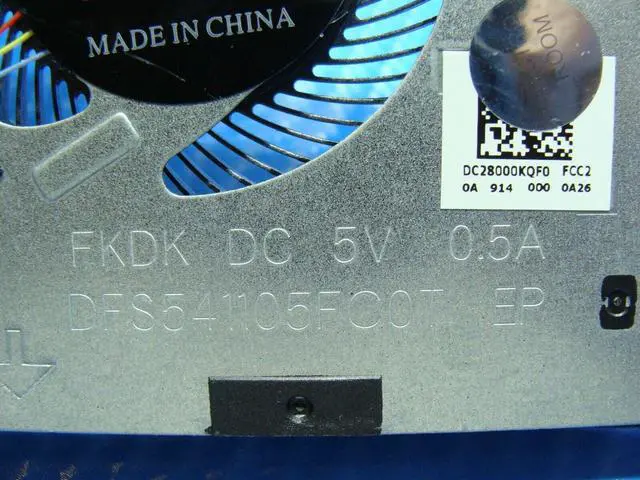 Alt view image 2 of 5 - Cpu cooling fan for Lenovo Yoga 730-15IKB 15.6 inches dc28000kqf0
