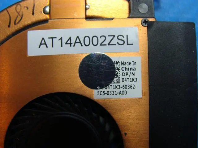 Alt view image 2 of 5 - Cpu cooling fan for Dell Latitude E7250 12.5 inches with Heatsink 4T1K3 AT14A002ZSL