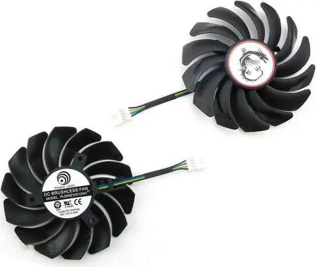 Alt view image 3 of 5 - GPU cooling fan for MSI GTX1080ti GAMING TRIO Replacement