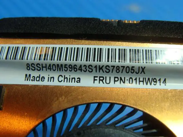 Alt view image 3 of 5 - Cpu cooling fan for Lenovo ThinkPad X270 12.5 inches with Heatsink 01HW914