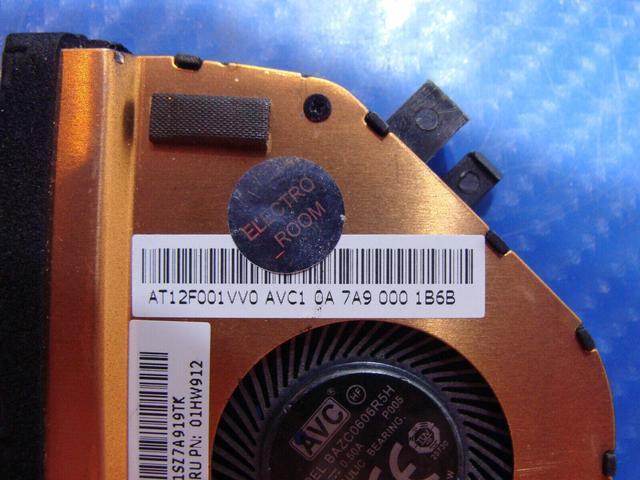 Alt view image 2 of 5 - Cpu cooling fan for Lenovo ThinkPad X270 12.5 inches with Heatsink 01HW912