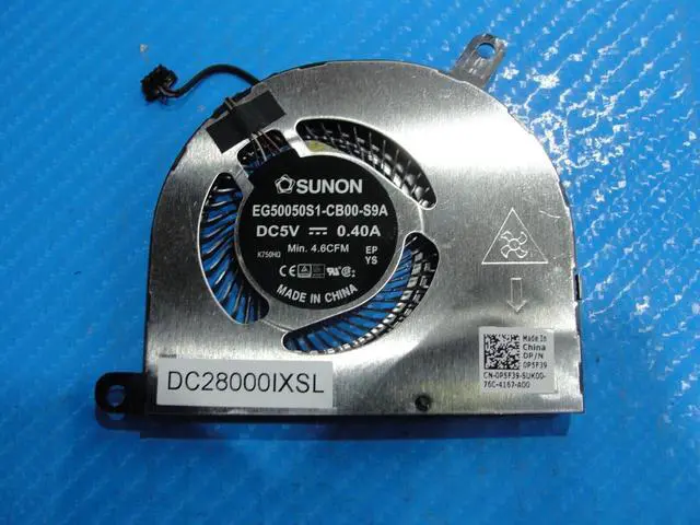 Alt view image 2 of 4 - Cpu cooling fan for Dell Latitude 5480 14 inches p5f39 dc28000ixsl
