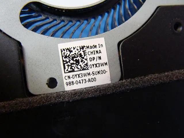 Alt view image 3 of 5 - Cpu cooling fan for Dell Latitude 5401 14 inches with Heatsink YX3WM