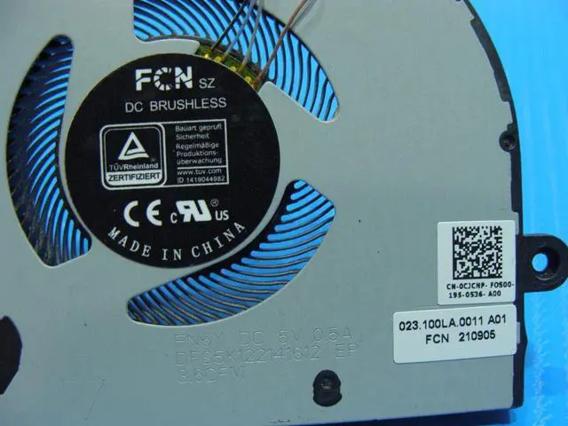 Alt view image 3 of 5 - Cpu cooling fan for Dell Latitude 5320 13.3 inches CJCNP 023.100LA.0011