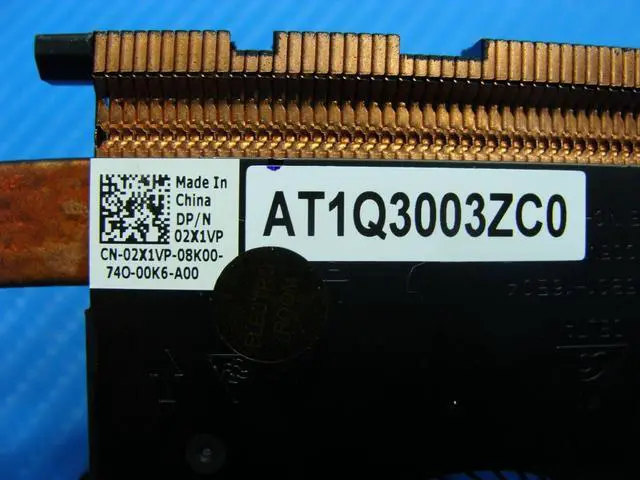 Alt view image 3 of 5 - Cpu cooling fan for Dell Inspiron 7460 14 inches with Heatsink 2X1VP AT1Q3003ZC0