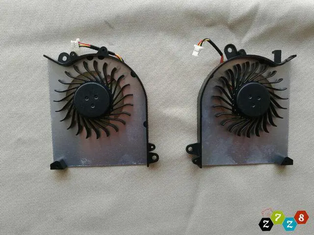 Alt view image 2 of 5 - Gpu and Cpu cooling fan for MSI GS60 6QD 6QE 6QC 2QE 2PE 2PC 2QD 3-Pin