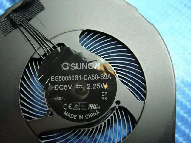 Alt view image 3 of 5 - Cpu cooling fan for Lenovo ThinkPad E570 15.6 inches with Heatsink 01HW783 AT11P002SS0
