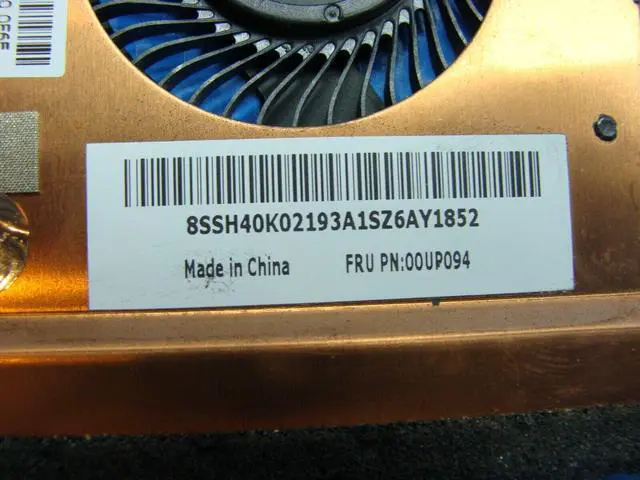 Alt view image 3 of 5 - Cpu cooling fan for Lenovo ThinkPad E460 14 inches with Heatsink 00UP094