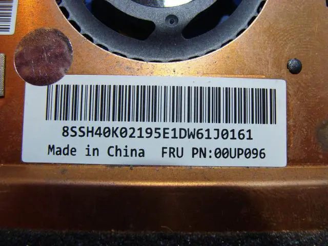 Alt view image 2 of 5 - Cpu cooling fan for Lenovo Thinkpad E460 14 inches with Heatsink 00UP096