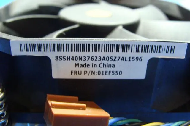 Alt view image 3 of 5 - Cpu cooling fan for Lenovo ThinkCentre M710s Desktop with Heatsink 01EF550