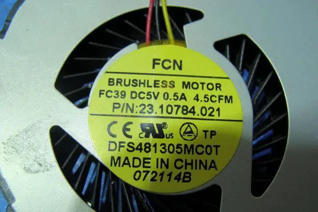 Alt view image 2 of 5 - Cpu cooling fan for Dell Inspiron 17-5748 17.3 inches with Heatsink 9W0J6 460.00G01.0011