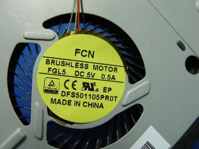 Alt view image 3 of 5 - Cpu cooling fan for Lenovo IdeaPad Y700-14ISK 14 inches DC28000H4F0