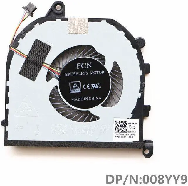 Alt view image 2 of 5 - Gpu and Cpu cooling fan for Dell XPS15 9570 M5530 008YY9 TK9J1 7590 M5540 LR