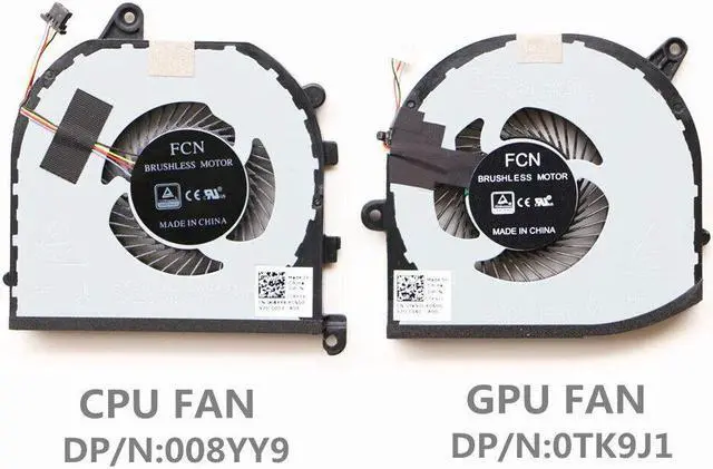 Main image of Gpu and Cpu cooling fan for Dell XPS15 9570 M5530 008YY9 TK9J1 7590 M5540 LR