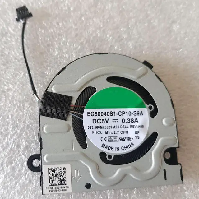 Alt view image 2 of 5 - Gpu and Cpu cooling fan for VGA DELL Inspiron 13 Pro Vostro 5310 Latitude 3320