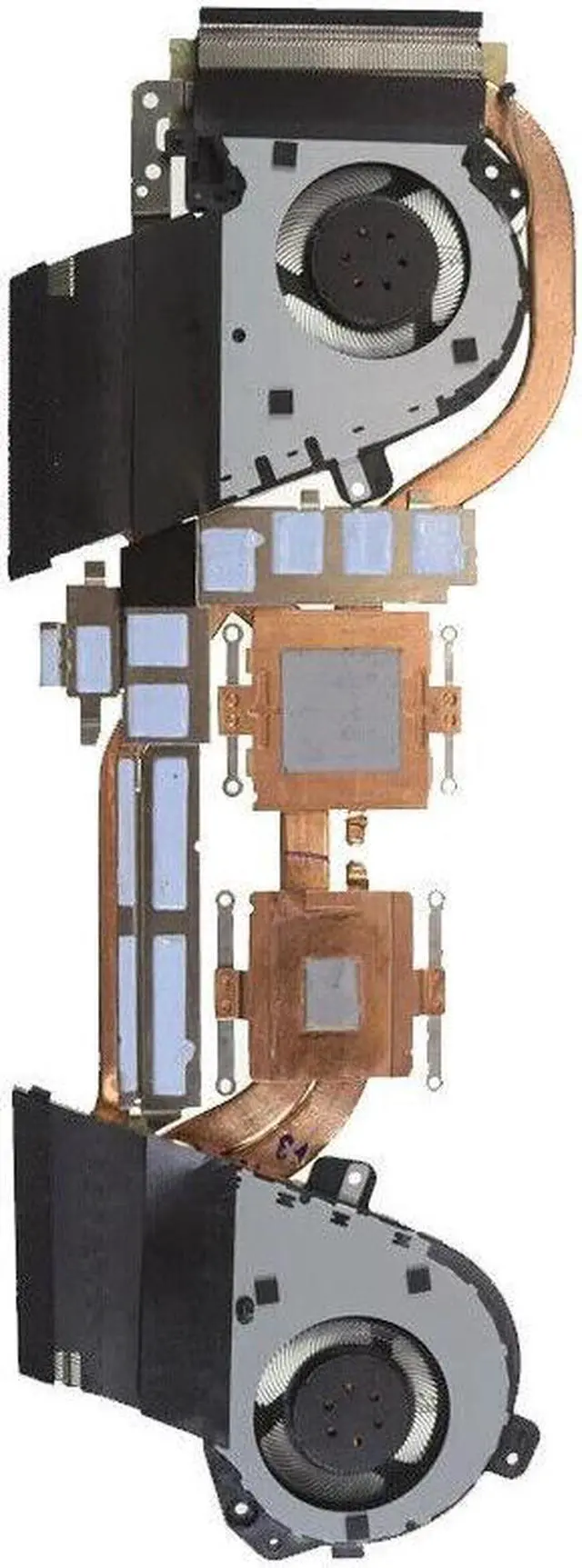 Alt view image 2 of 4 - Gpu and Cpu cooling fan for heatsink Thermal module ASUS ROG Zephyrus G15 GA502 GA502IU