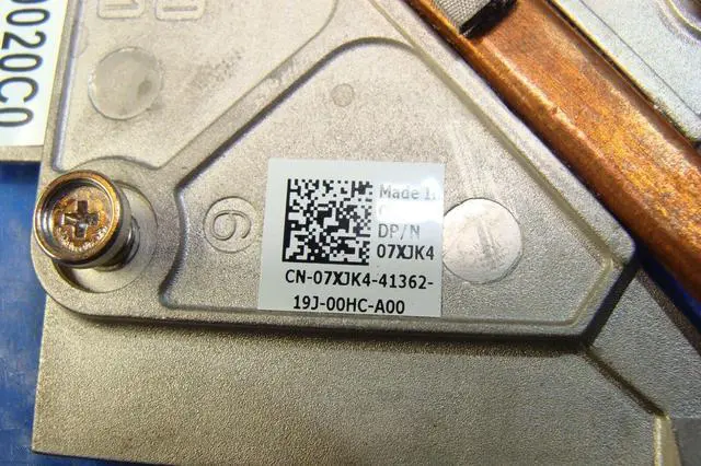 Alt view image 3 of 5 - Cpu cooling fan for Dell Alienware M14x R1 14 inches with Heatsink 7XJK4