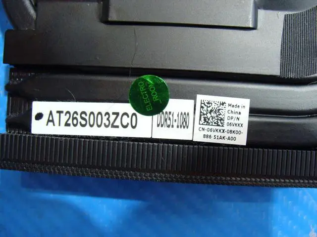 Alt view image 3 of 5 - Cpu cooling fan for Dell Alienware 15 R4 15.6 inches s with Heatsink 6VKKX AT26S003ZC0