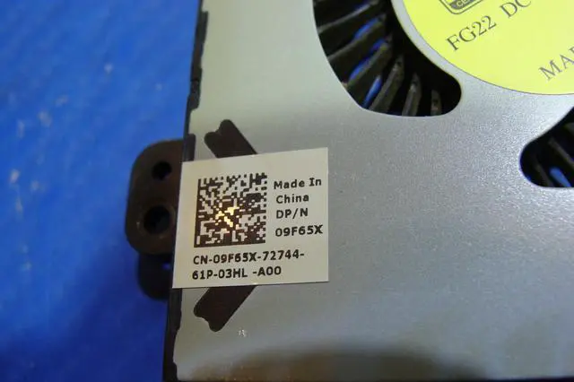 Alt view image 2 of 5 - Cpu cooling fan for Dell Alienware 15 R2 15.6 inches 9F65X DC28000FCF0