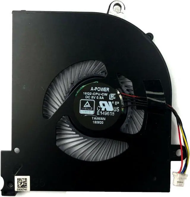 Alt view image 3 of 5 - Gpu and Cpu cooling fan for MSI GS65 GS65V R MS-16Q2 GS65 Stealth 4-wires