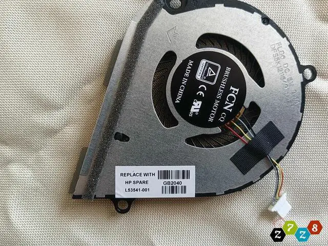 Alt view image 3 of 5 - Cpu cooling fan for HP HP ENVY X360 15m-dr1012dx 15m-dr0012dx L53541-001